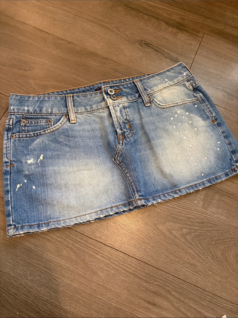 Classic Light Blue Denim Mini Skirt - Casual Women's Skirt